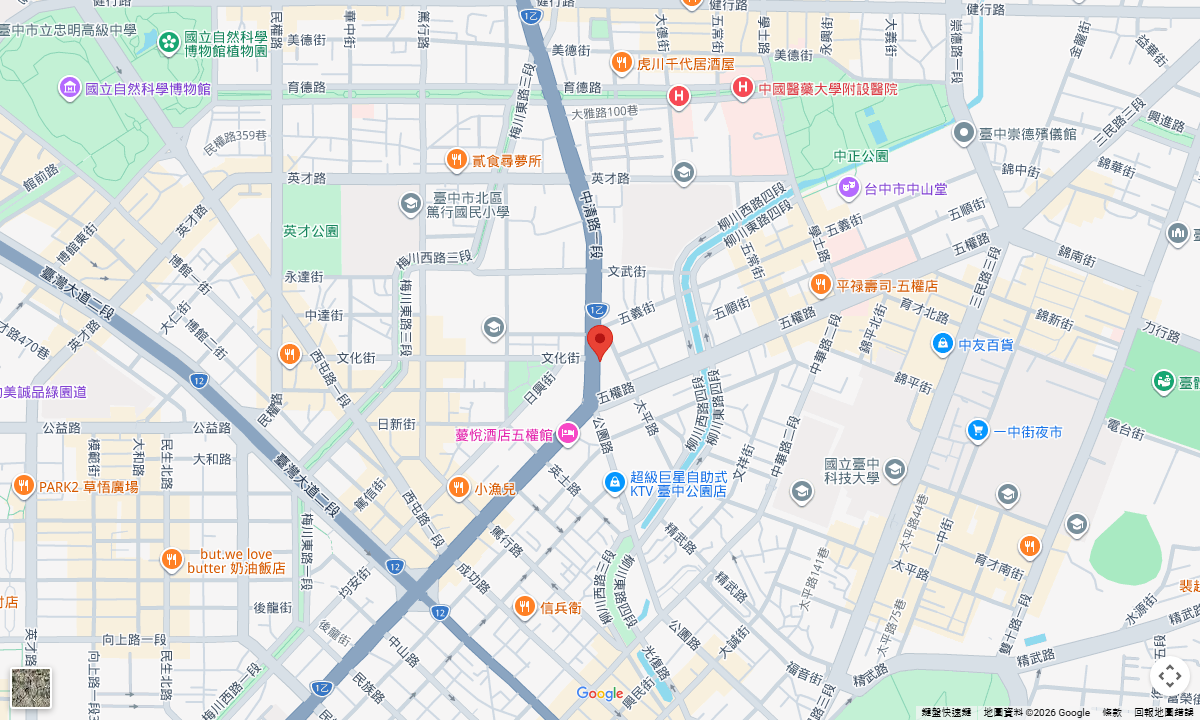 Fooyee Hotel Taichung Yizhong Google Maps Location