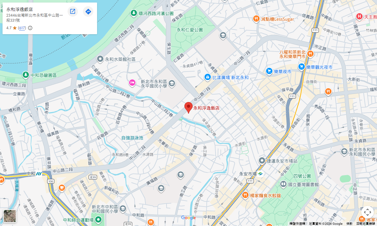 Lokasyon ng Fooyee Hotel Yonghe sa Google Maps